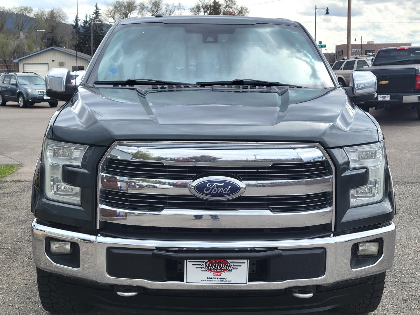 2015 Green /Black Ford F-150 Lariat (1FTEW1EF7FF) with an 5.0L V8 engine, 6 Speed Automatic transmission, located at 450 N Russell, Missoula, MT, 59801, (406) 543-6600, 46.874496, -114.017433 - Photo#2